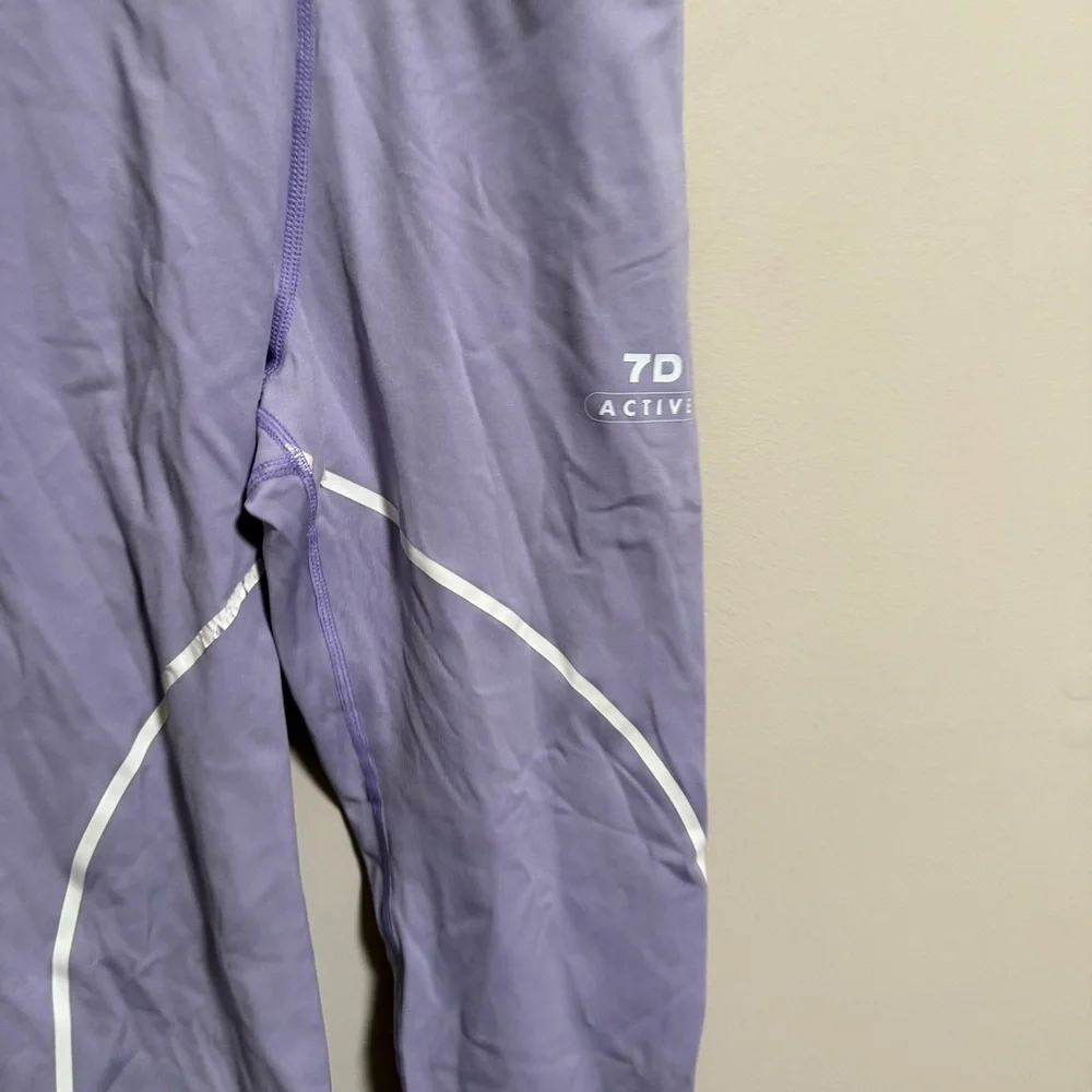 7 Days Active x Bandier Collab Lavender Legging- Size XS